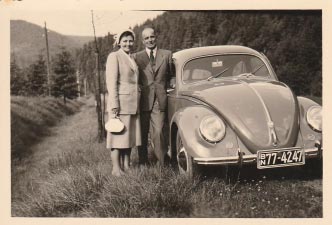 1952 - Ehepaar Henze auf Harz-Tour